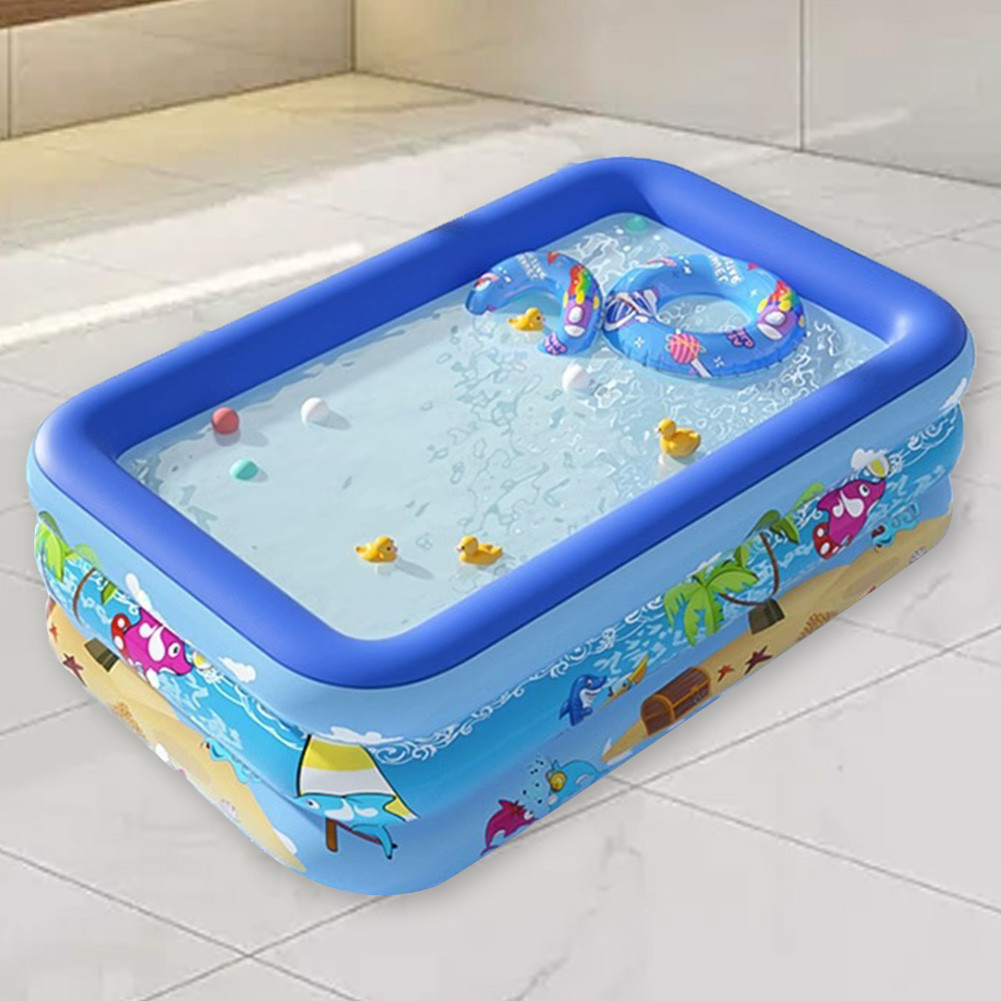 Inflatable Swimming Pool PVC Framed Swimming Pool Cartoon Pattern Thickening Swimming Pool for