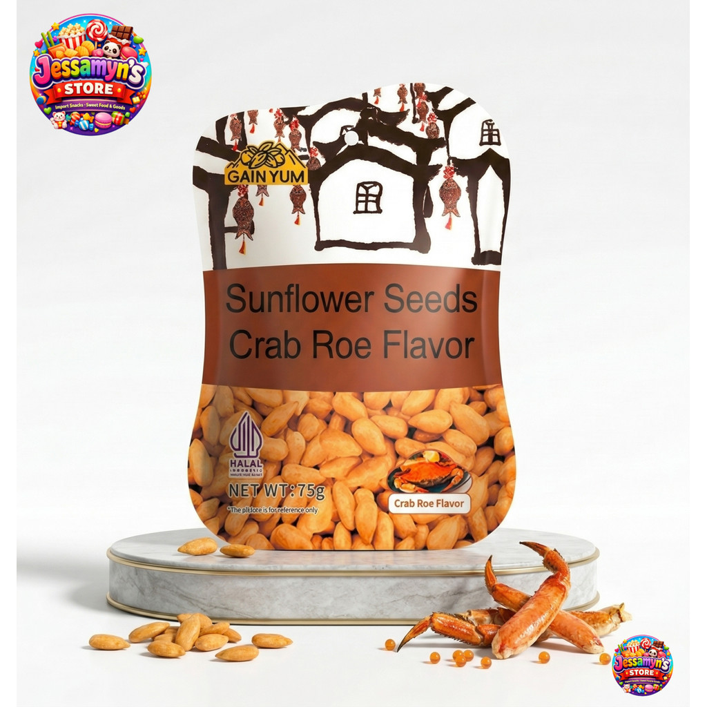 Gainyum Sunflower Seeds Crab Roe Flavor 75gr (100% ORIGINAL IMPORTED - CN)
