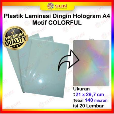 Plastik Laminasi Dingin Hologram A4 (Pelindung Kertas Foto)