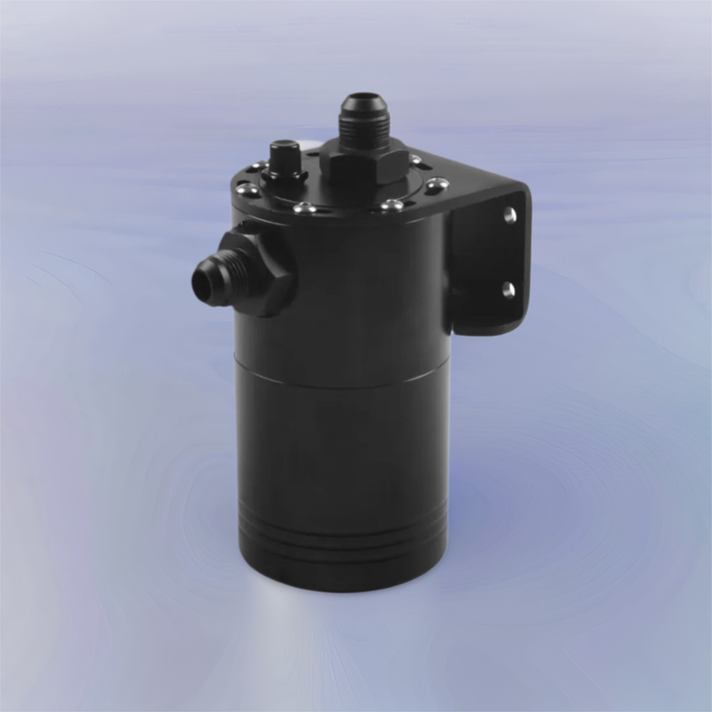WITH AN10 ADAPTERS BAFFLED CAR OIL CATCH CAN TANK SEPARATOR RESERVOIR OIL CATCH TANK