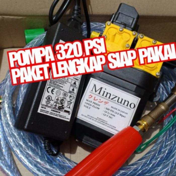 Dinamo POMPA AIR DC 12V 320 Psi TEKANAN TINGGI - alat cuci motor mobil