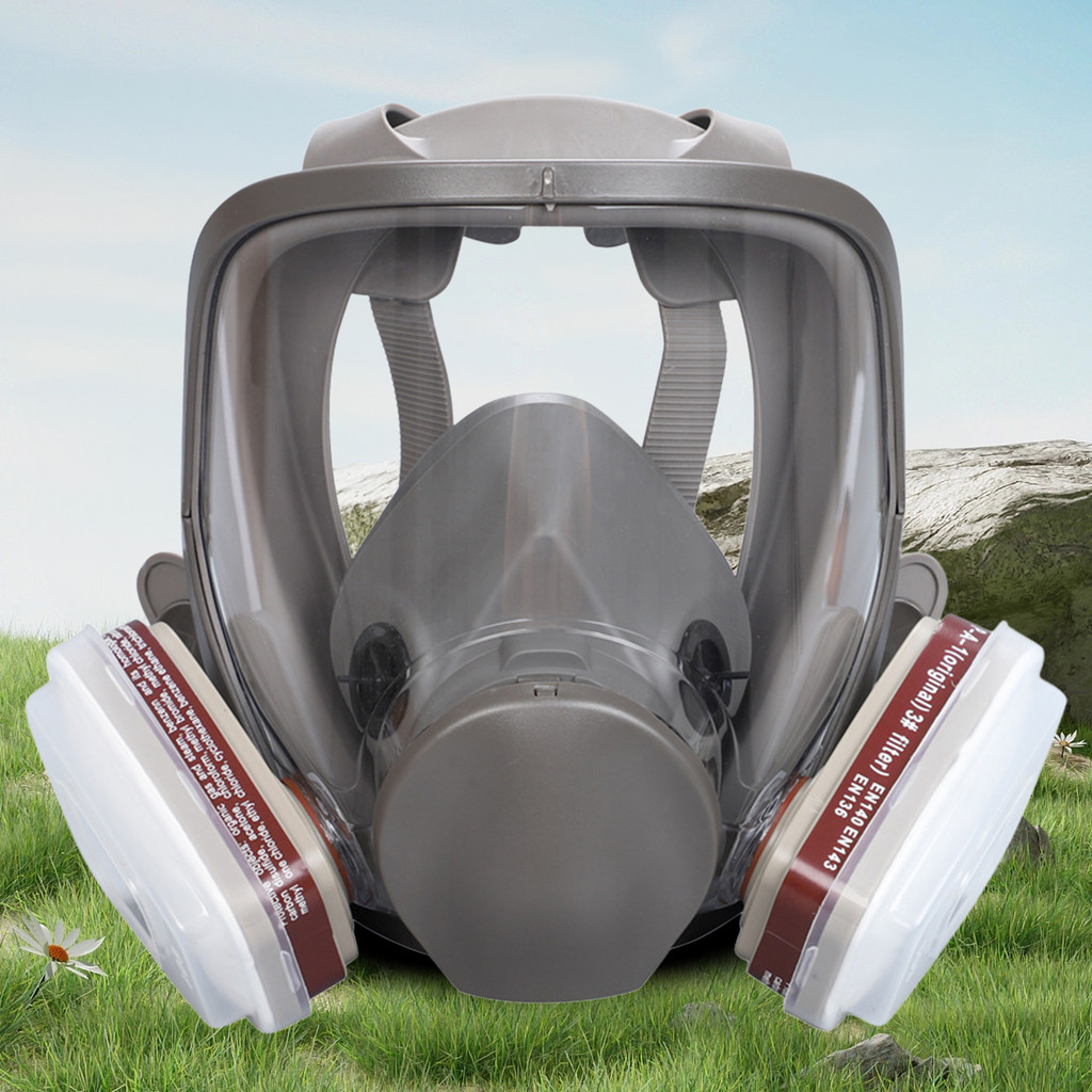 Full Face Respirator Gas Mask Full Respirator Face Cover for Painting Polishing Welding Work