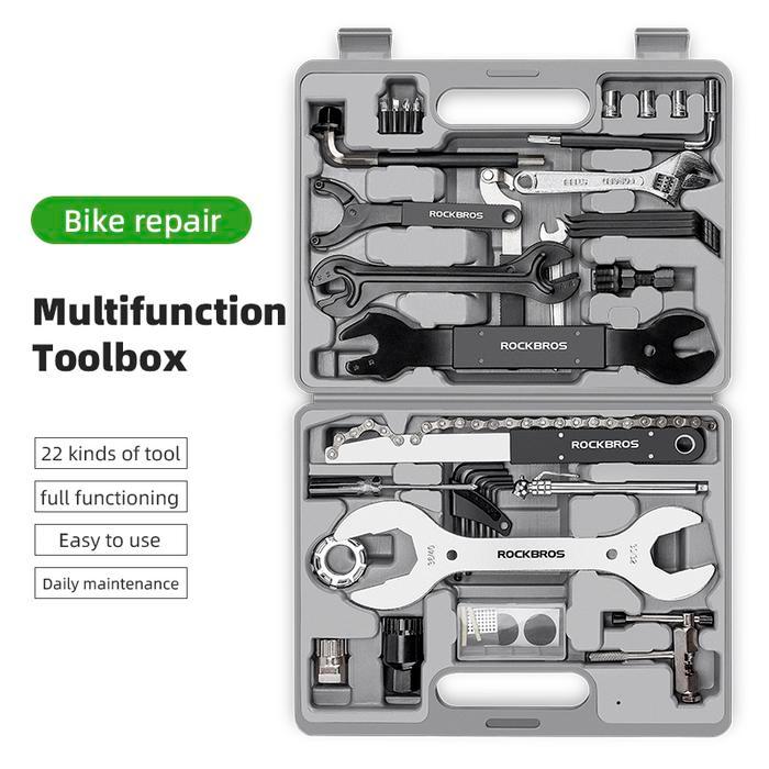 Rci Rockbros 4321081 Alat Reparasi Sepeda Set Box 44In1 Multifunction Toolkit Repair Cycling Toolbox
