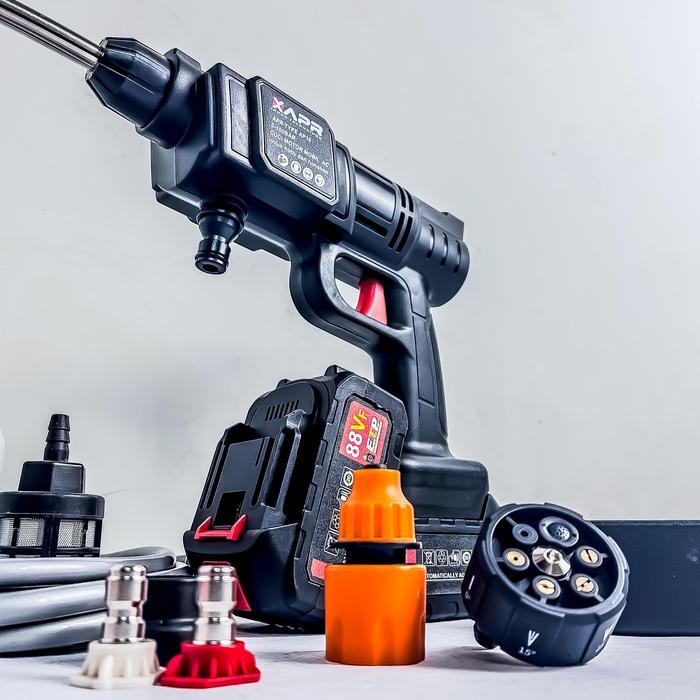 "New" Mesin cuci motor mobil APR JAPAN A10 2BATERAI JET CLEANER cordless