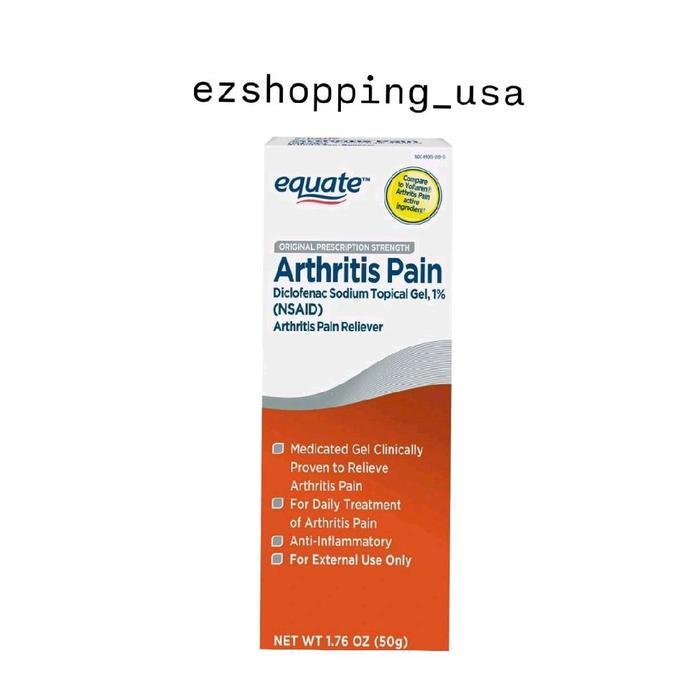 equate arthritis pain diclofenac sodium Gel Pereda Nyeri Radang sendi anti inflamasi 50g ORI USA