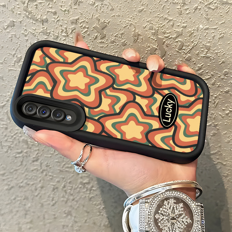 Casing Hp Samsung Galaxy A50 A50s A30s Case Lucky Star Retro Color Kasing silikon Cesing murah Origi