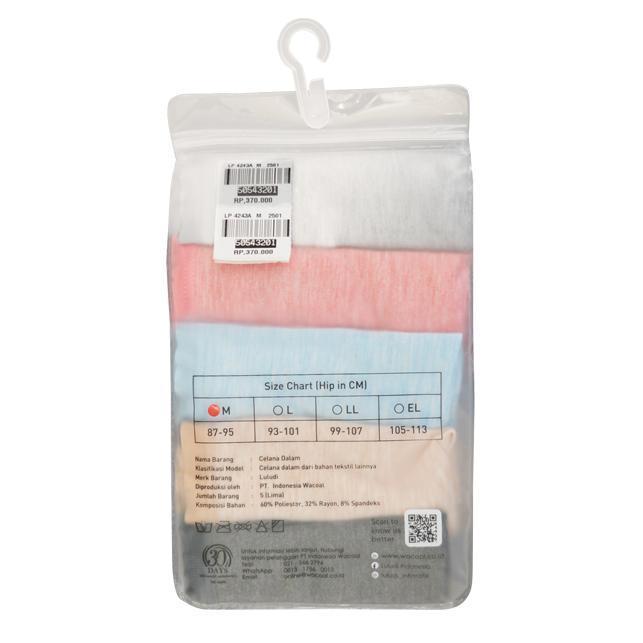 Luludi Saver Pack Panty Lp 4243A - Melange Fabric - Midi Brief Terbaru