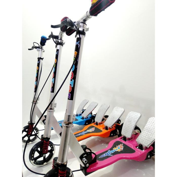 SKUTER GENJOT ANAK / MAINAN SKUTER OTOPED DUAL PEDAL VITA / SCOOTER PEDAL BESAR BESI