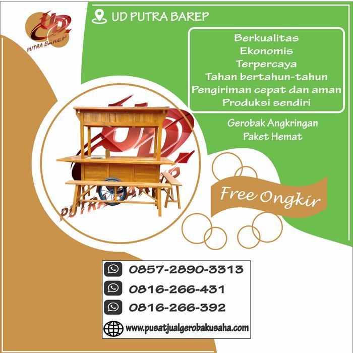 gerobak angkringan kayu jati