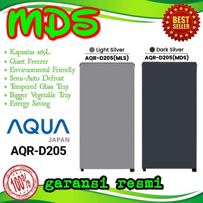 AQUA KULKAS 1 PINTU AQR D205 / AQR D205 MLS / MDS