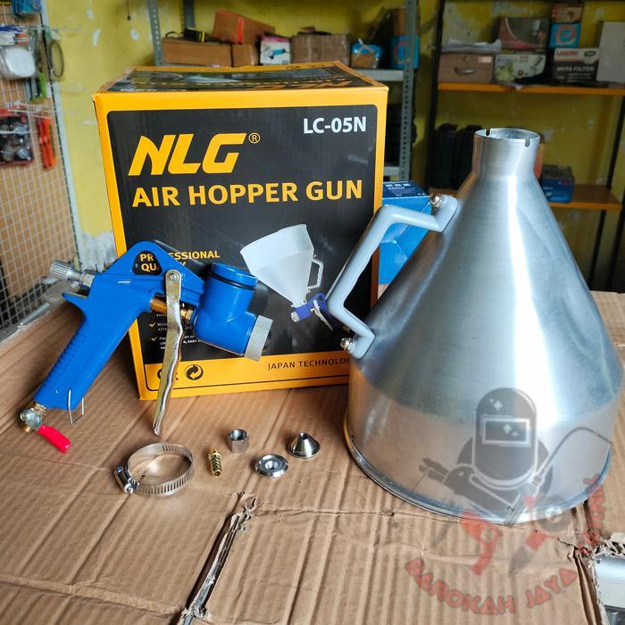 Spray Gun Tekstur/ Texture / Air Hooper Gun Base Alumunium Mollar