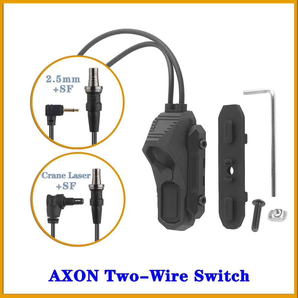 AXON Remote In-Line Dual Function Pressure Switch Hunting&Scout Tactical Flashlight PEQ NGAL Laser