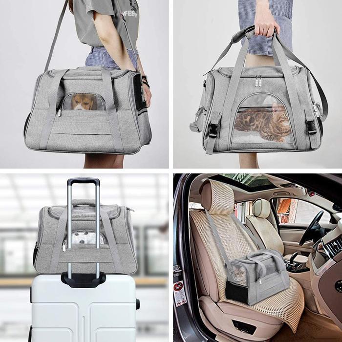 Premium Pet Carrier Tas Hewan Tas Traveling Hewan Tas Travel Anjing Kucing Dan Hewan Kecil Lannya