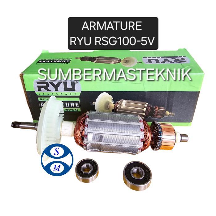 Bisa Grab Armature Ryu Rsg100-5V Angker Rotor Mesin Gerinda Ryu Rsg 100-5V Rsg100 5V Original