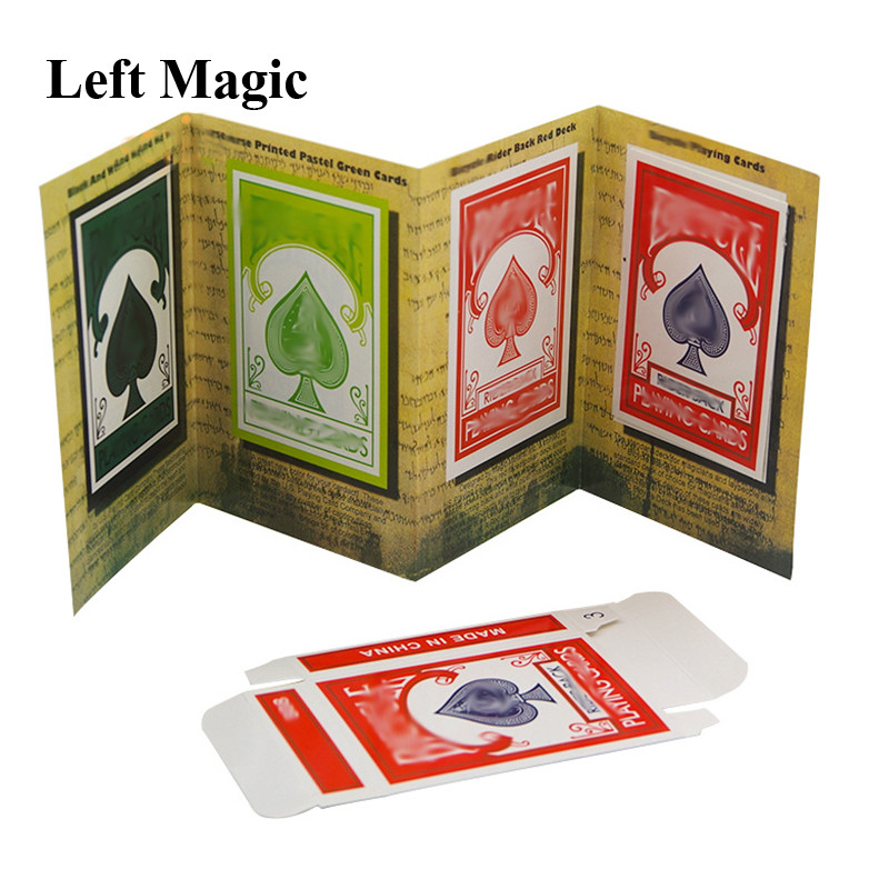 1set 3D Advertising Magic Tricks Card Deck Appearing Magia Magician Close Up Gimmick Props Mentalism