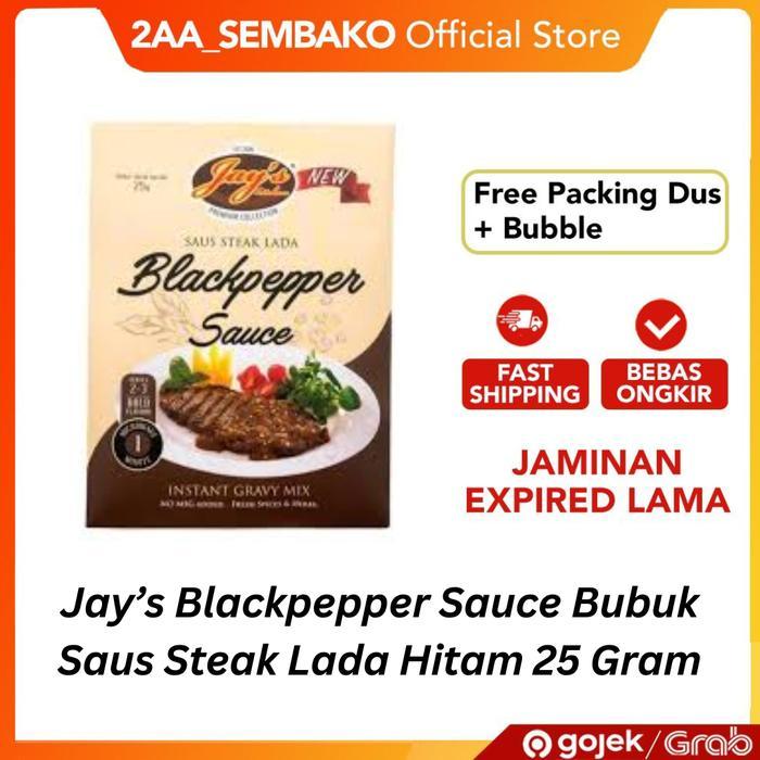 Jays Blackpepper Sauce Bubuk Saus Steak Lada Hitam 25 Gram