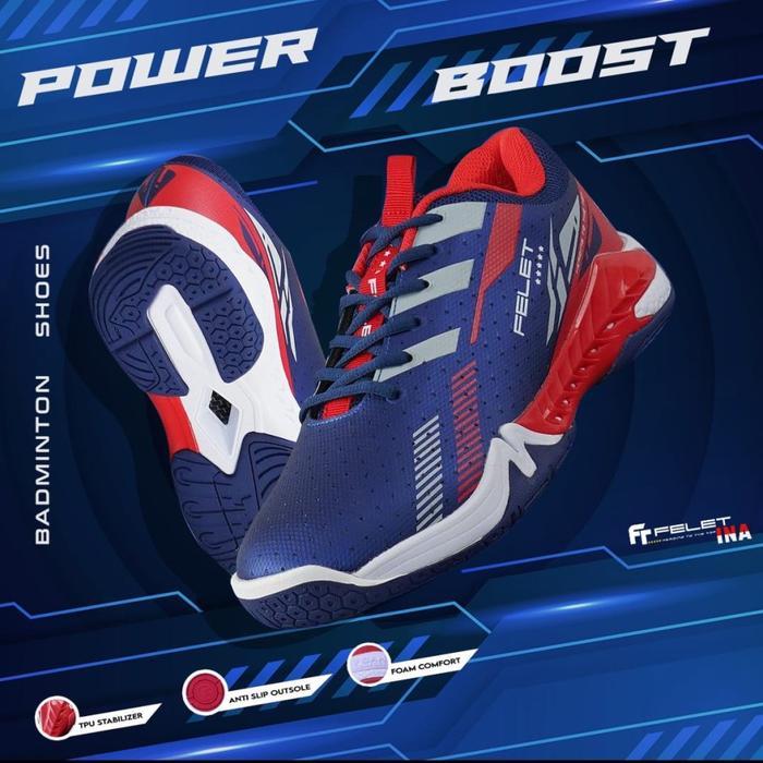 Sepatu Felet Power Boost Series Blue