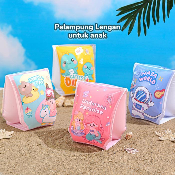 Minitutu Pelampung Renang Anak Pelampung Tangan Renang Anak Pelampung PVC Lengan Anak Pelampung Anak