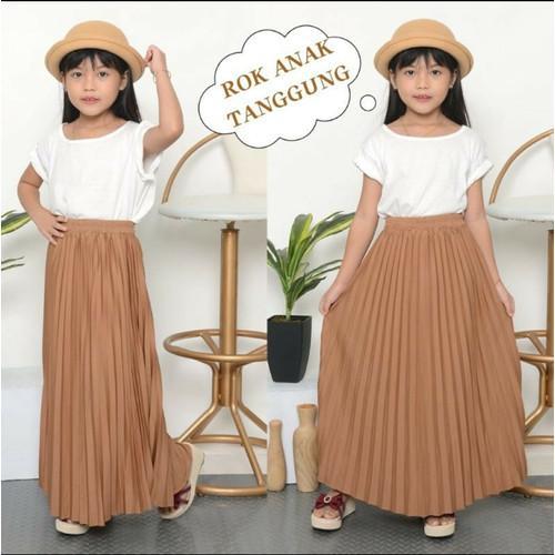 ROK ANAK PLISKET REMPEL BESAR / ROK PLISKET ANAK-REMAJA / ROK KLOK ANAK Pakaian Fashion