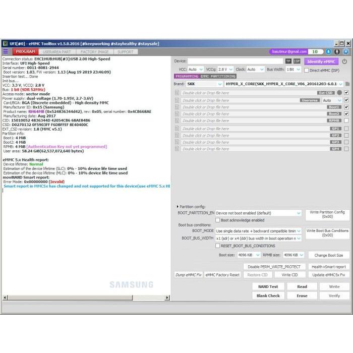 IC eMMC 64GB KMRH6 KMRH KMRH60014M-B614 RAM 4GB 4/64 NOT CLEAN
