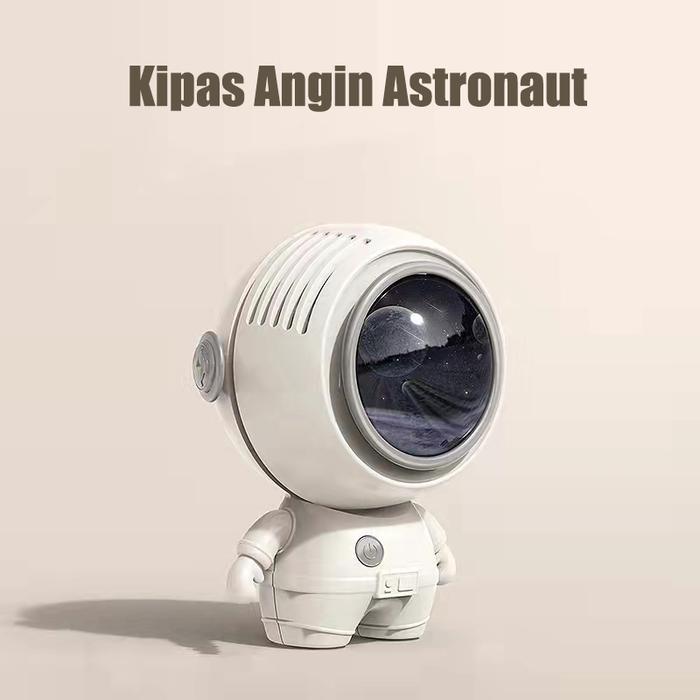 Kipas Angin Portable Astronaut Mini Fan Hanging Neck Fan Charge Usb