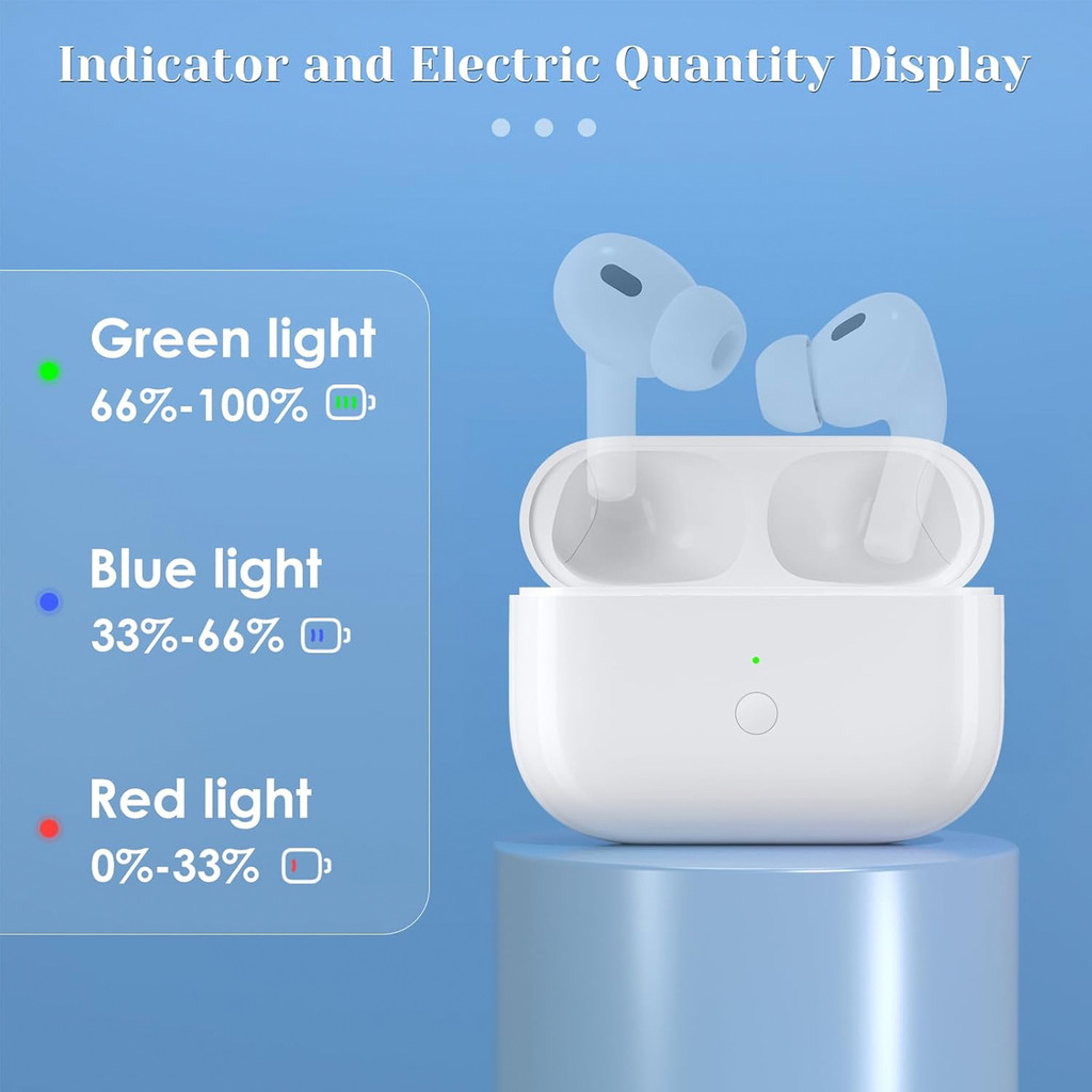 Wireless Charging Case For AirPods Pro 1 - 660mAh Bluetooth Charger Box Accessories,Headphone