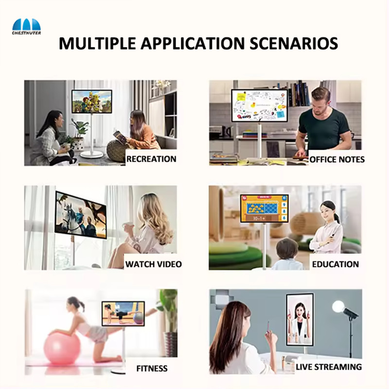 32 Inch 4+64G stand by Me smart touch screen tv wireless display android LCD monitor with built-in