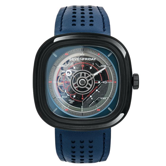 SIAPKIRIM SEVENFRIDAY T3/03 Jam Tangan Pria Biru Hitam T-Series READY STOCK