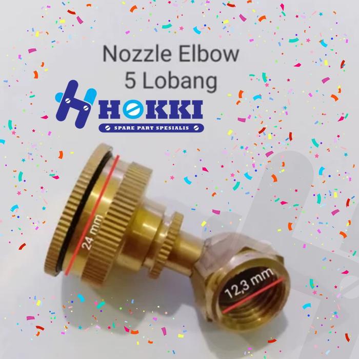 Nozzle Elbbow Sprayer 4 Lobang