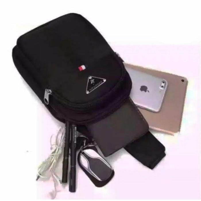 Tas Pinggang Pria Tas Selempang Pria Polo Super Original Sling Bag Import Usb Portable Tas Slempang