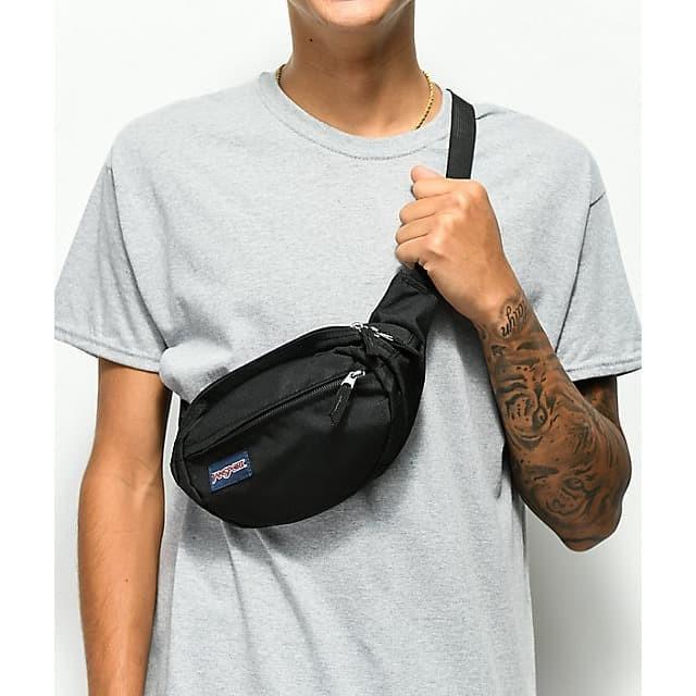 Waistbag Pria Jansport Tas Pinggang / Waistbag / Waist Bag Fifth Avenue Black Hitam Pria