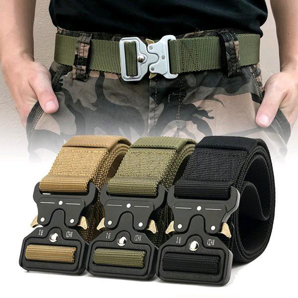 Gesper Pria Sabuk Tactical Kepala Besi Premium Anti Karat