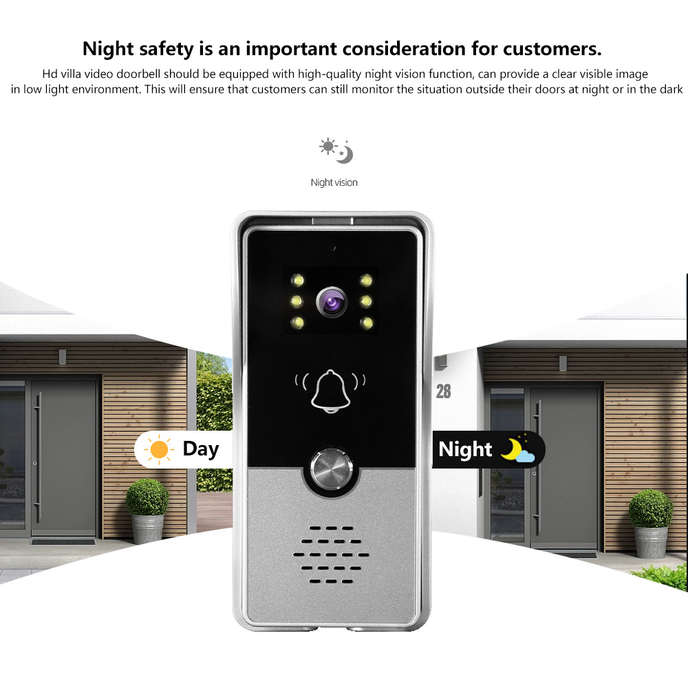 Video Intercom 2 Monitor Latest Analog Intercom Door Economic Video Door Phone 4 Wired Video