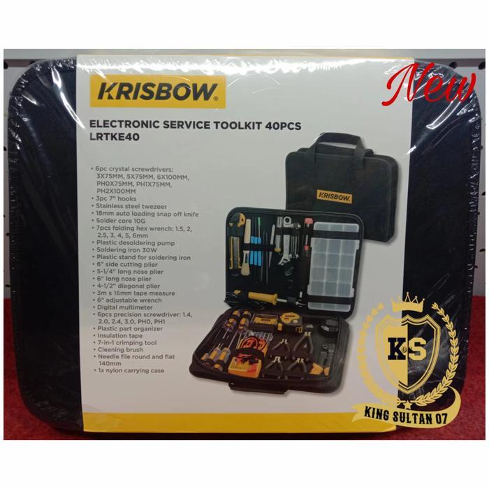 Krisbow Tool kit set / Set 40 Pcs Perkakas Elektronik