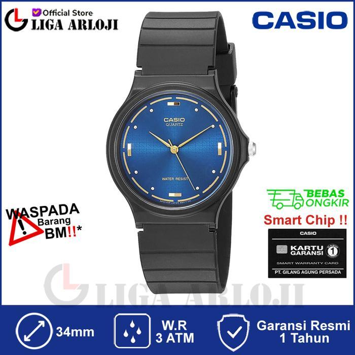 TERLARIS MQ-76-2ALDF - Jam Tangan Pria Analog Karet MQ76 MQ-76-2A READY STOCK