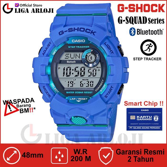 TERMURAH G-SQUAD GBD-800-2DR Jam Tangan Pria GSHOCK GBD800 Biru READY STOCK