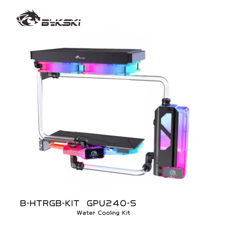 BYKSKI Water Cooling Kit CPU/GPU Water Block Water Tank Pump 12cm Fan 240mm Radiator Computer
