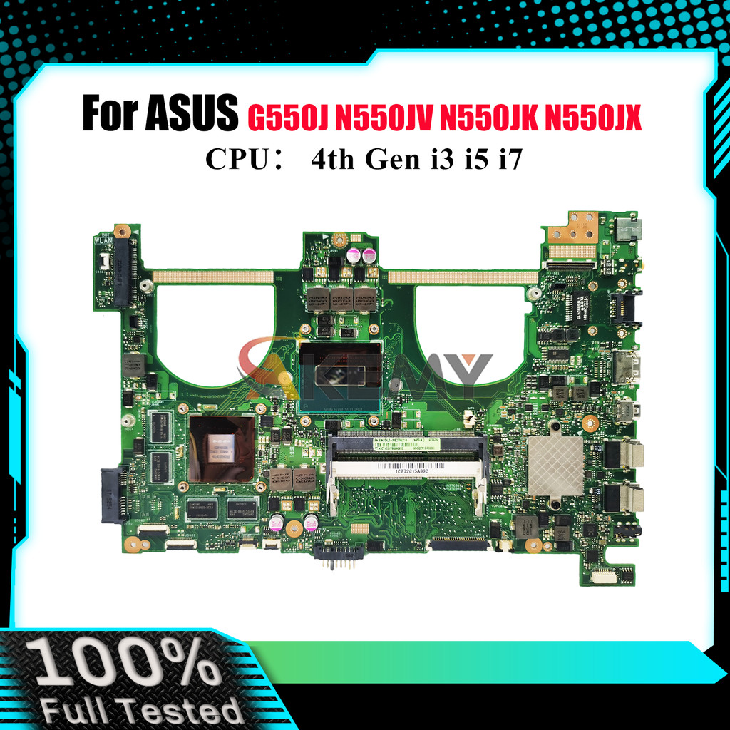 N550JV Laptop Motherboard For ASUS ROG N550JK N550JV G550J N550J N550JX Notebook Mainboard With i3