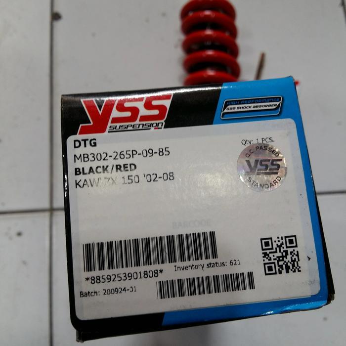 TERLARIS mono shock yss DTG ninja 150 rr 265mm/ shock yss dtg ninja krr 150