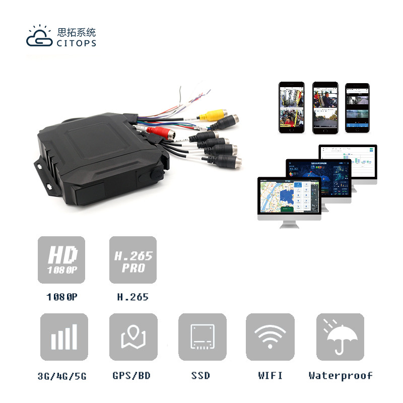 Citops Waterproof Digital Video Recorder Tracking Ssd Mobile Dvr Vehicle Cctv Sd Card Mdvr Gps 4g