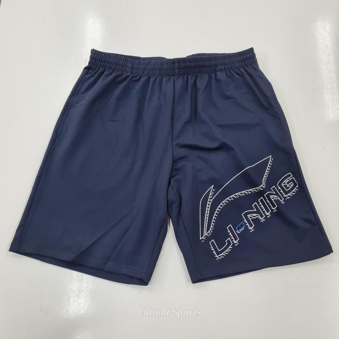 Celana Clana Pendek Short Badminton Bulutangkis Lining Li Ning Li-Ning Akssc69 Navy Original