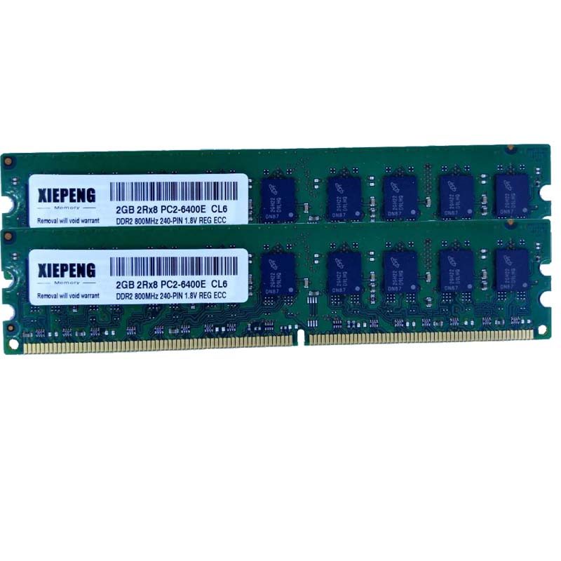 Sun Fire X2100 M2 Ultra 20 M2 RAM 2GB DDR2 667MHz PC2-5300 ECC 2GB 2Rx8 PC2-6400E Unbuffered 4GB