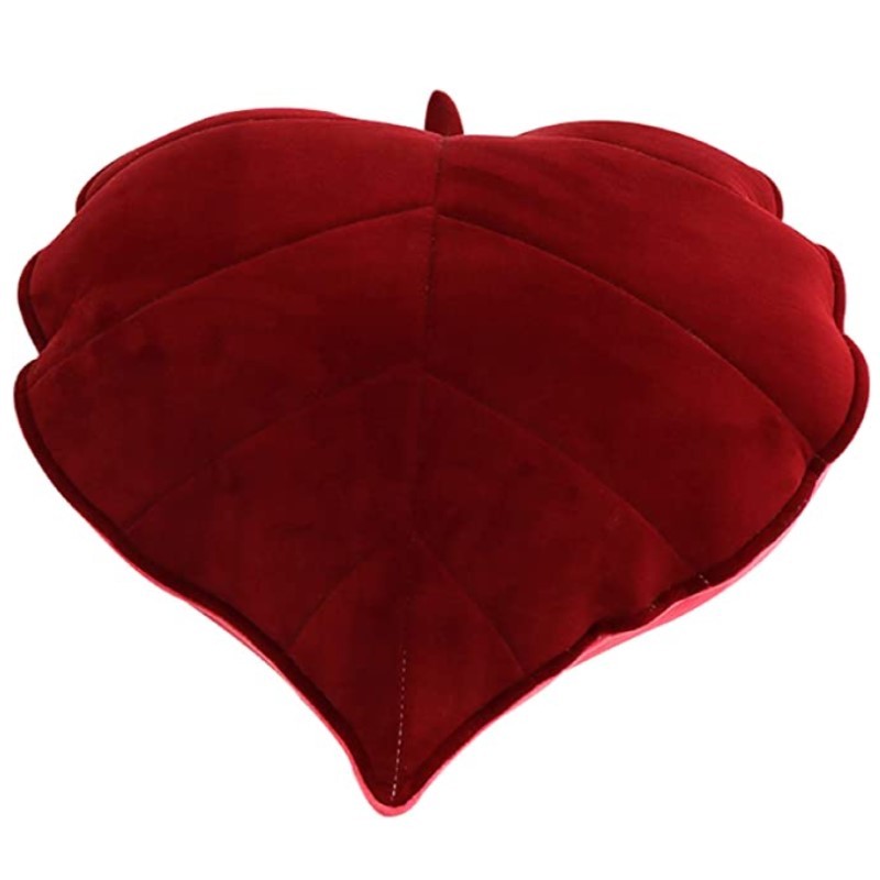 Inyahome Throw Pillow 3D Leaves Cute Aesthetic Leaf Decorative Fun Plant Pillows Soft Cushion for Be