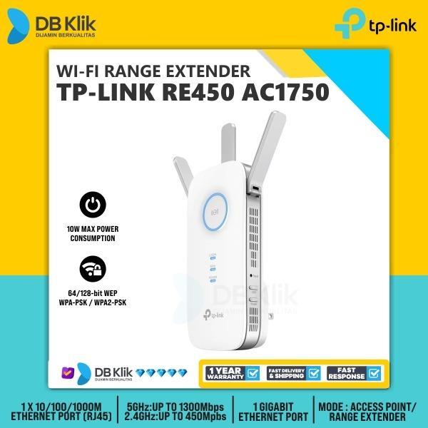 TERBARU Wifi Range Extender TP-LINK RE450 AC1750 Dual Band - TP Link RE450