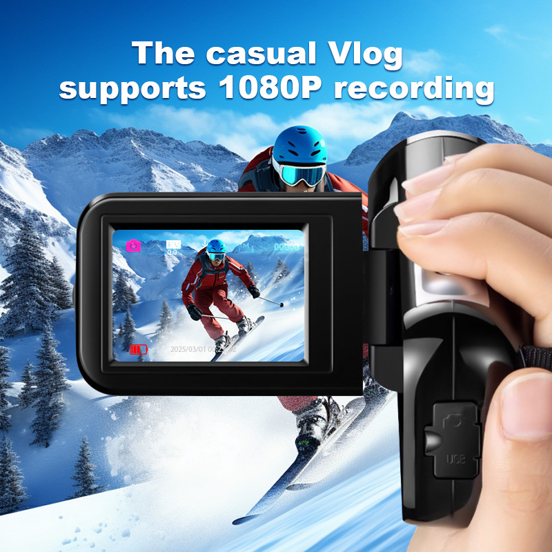 Null Full 1080P HD Rotation 16X HD Camcorder Video DV Camera SD Card Hand-held DV Mini Camera
