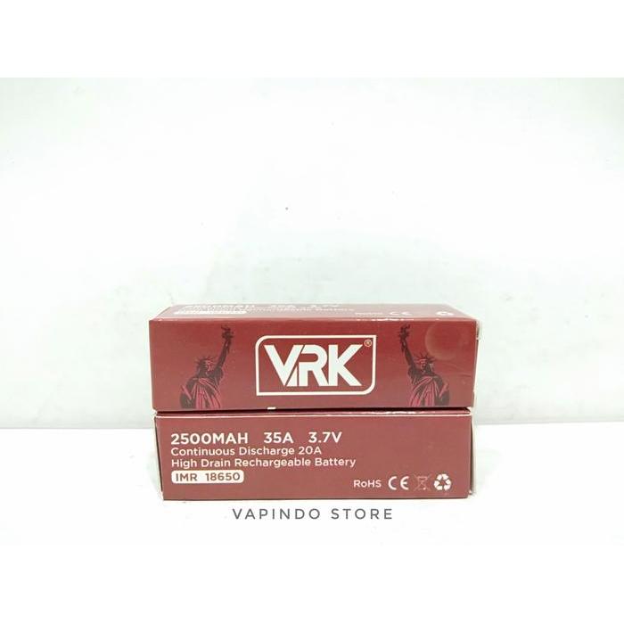 [] BATTERY VRK 2500mAh 35A 18650 BATRE BY VRK USA