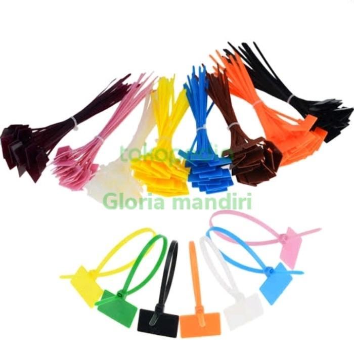 Kabel Ties Label Ties 4X150Mm /Ties Kabel Bendera