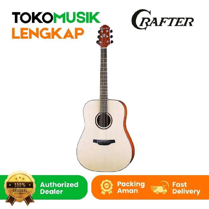 Gitar Akustik Elektrik Crafter HD 250 E Natural With Bag Gitar Crafter HD250E