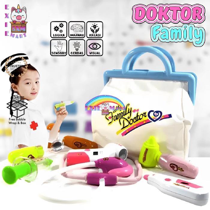 MAINAN ANAK [9921] MY FAMILY DOKTER SET BOX BESAR ADA SUARA LAMPU - MAINAN EDUKASI ANAK DOKTER