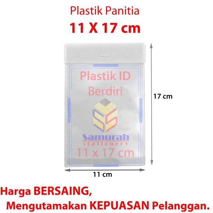 "New" Plastik ID Panitia Berdiri / Name Tag Holder Ukuran 9x14 / 10x14 / 10,5x16,5 / 11x17 /